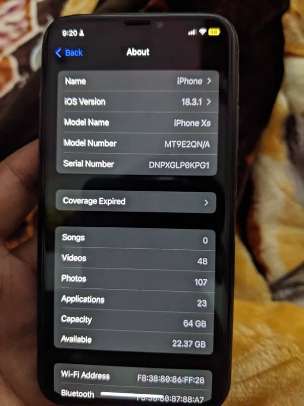 iPhone xs 64gb PTA Approved 4