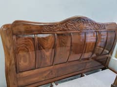 King Size Solid wood bed set new condition Best for jahez