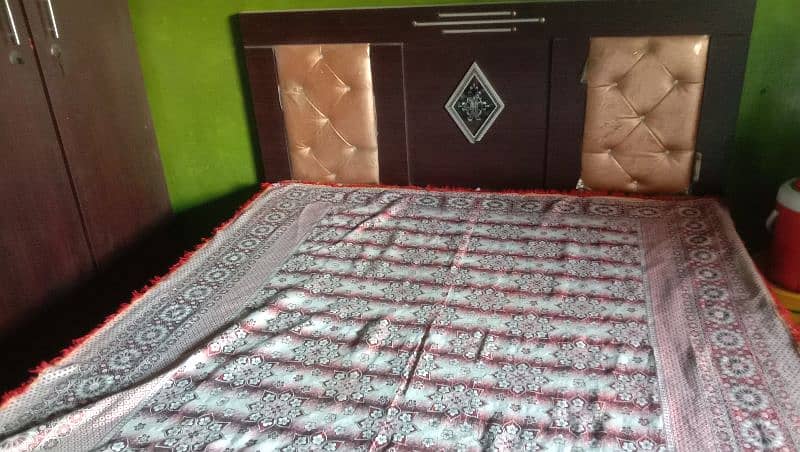 6 by 5 feet Wooden Bed with Foam 0