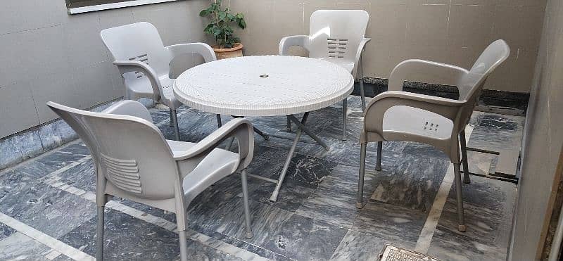 Plastic Table and Chairs 2