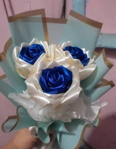 Handcrafted Satin Ribbon Bouquet – Elegant, Unique, and Timeless Gift