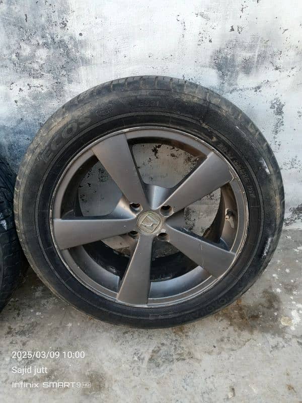 16 inch Rim and Tyre used  205/55R16 2 Yokohama And 2 215/R16 BG luxo 3