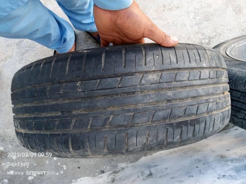 16 inch Rim and Tyre used  205/55R16 2 Yokohama And 2 215/R16 BG luxo 5