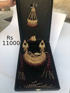 Top Quality Red Artificial Jewellery Set| Casting Jewelley