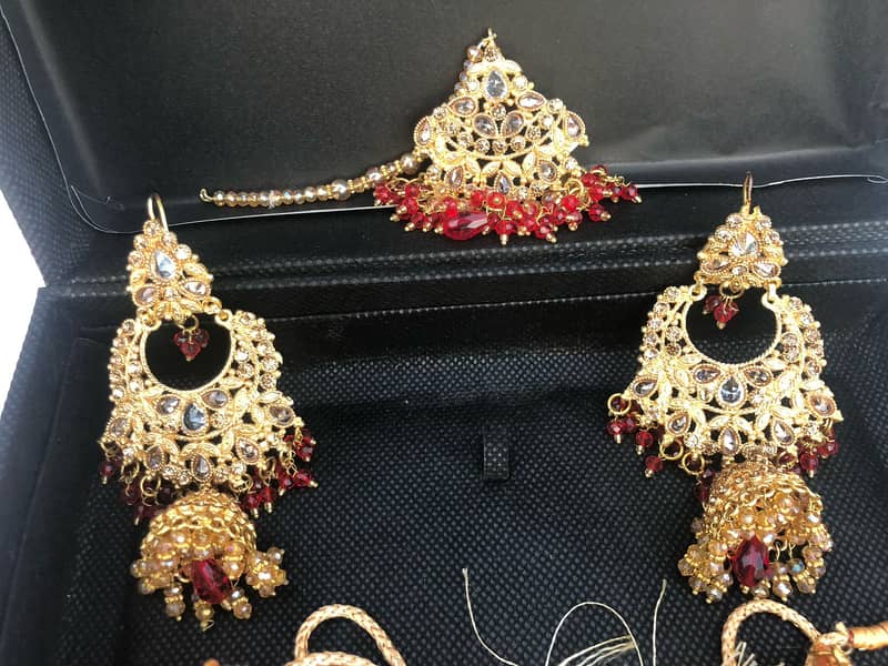 Top Quality Red Artificial Jewellery Set| Casting Jewelley 9