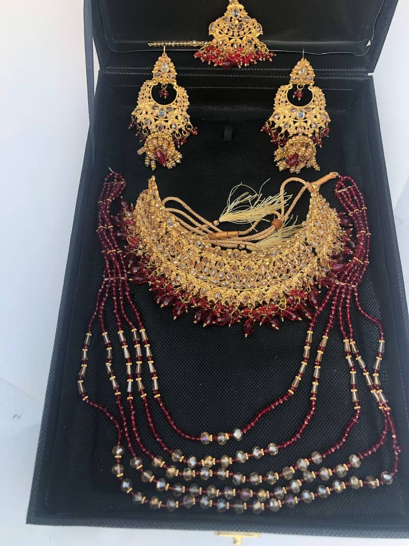 Top Quality Red Artificial Jewellery Set| Casting Jewelley 15