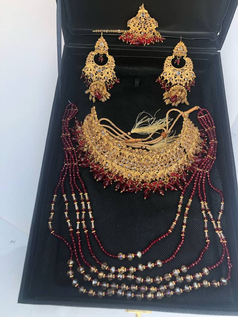 Top Quality Red Artificial Jewellery Set| Casting Jewelley 17