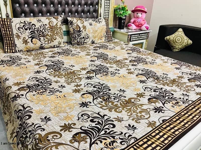 3D-Crystal cotton Bedsheets* 03017186072 call us for order 2