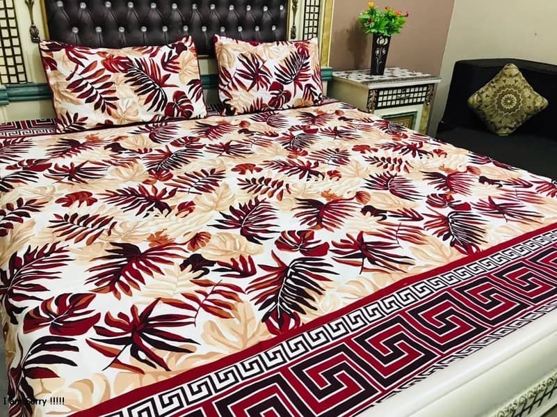 3D-Crystal cotton Bedsheets* 03017186072 call us for order 3