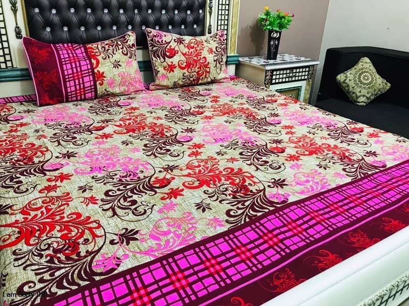 3D-Crystal cotton Bedsheets* 03017186072 call us for order 4