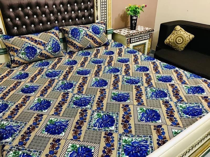 3D-Crystal cotton Bedsheets* 03017186072 call us for order 5