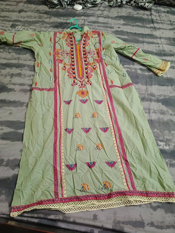 Branded embroidered dress 6