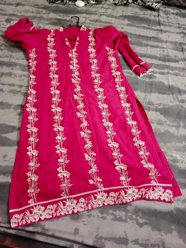 Branded embroidered dress 7