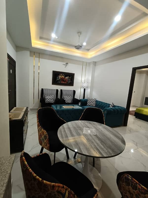 Rawalpindi Bahria Town Phase 7 River Hill 2 Bed Brand New Furnished Apartment Available For Rent 24