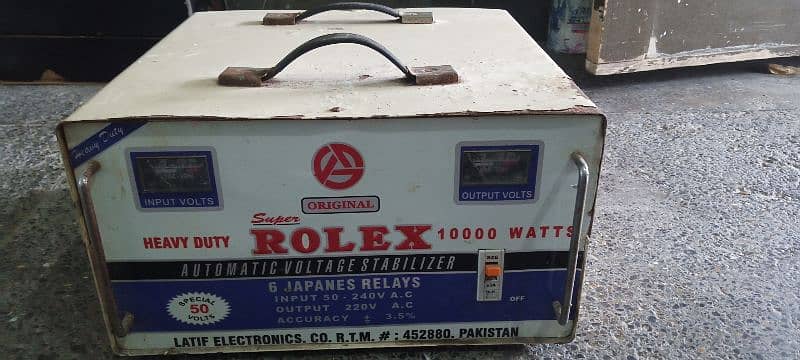 ROLEX heavy duty automatic stebilizer 10000 watt 0