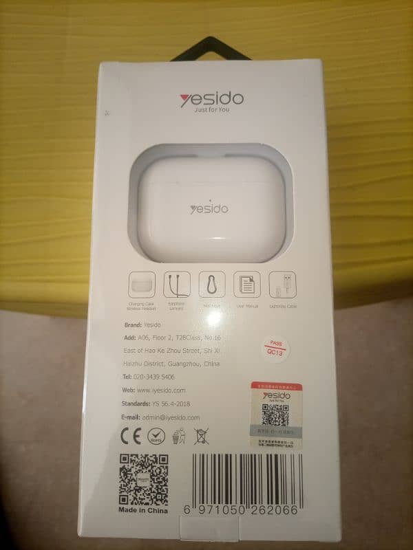 yesido earbuds pro import from England Original 1