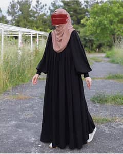 Georgette Plain Classic Abaya