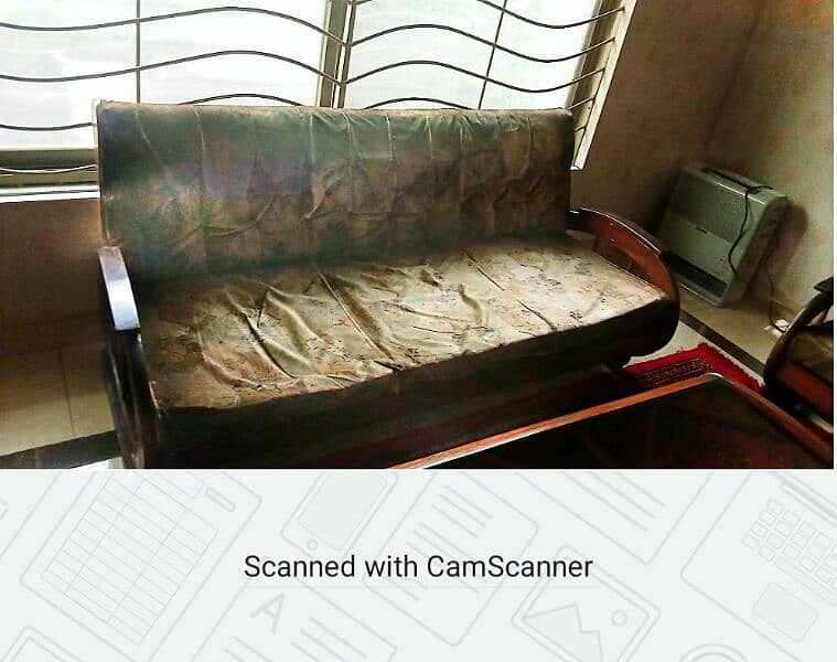 5 seater (3+1+1)  sofa set used 0