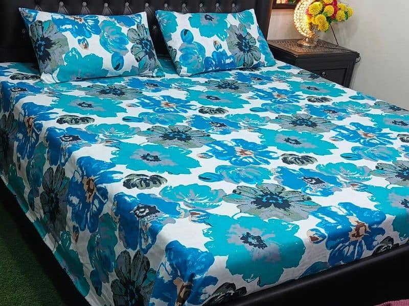 Multicolor Printed Bed sheets, 3pc 2