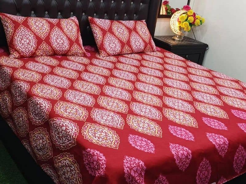 Multicolor Printed Bed sheets, 3pc 5