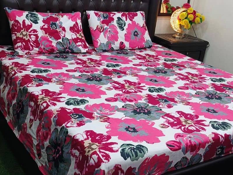 Multicolor Printed Bed sheets, 3pc 8