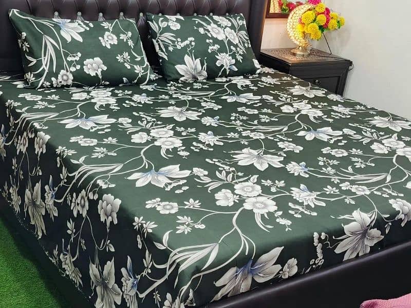 Multicolor Printed Bed sheets, 3pc 9