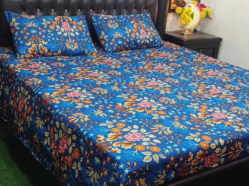 Multicolor Printed Bed sheets, 3pc 14