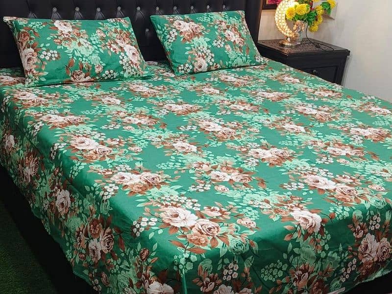 Multicolor Printed Bed sheets, 3pc 15