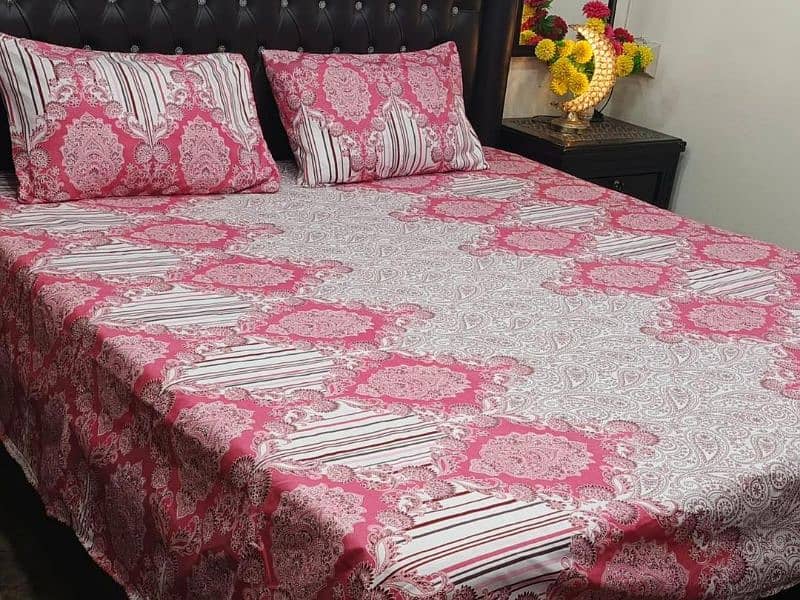 Multicolor Printed Bed sheets, 3pc 16