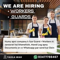 staff required. . . worker plus guard