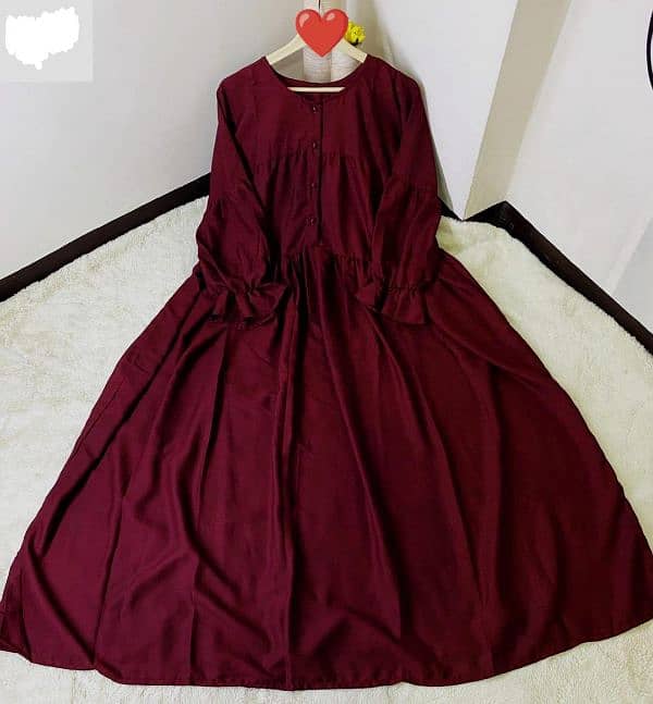 Maroon Beautiful Abaya 2