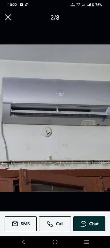 Haier 1.5 ton DC inverter heat and cool 0