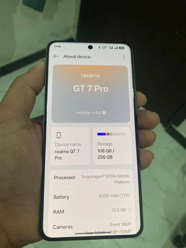 Realme GT 7 pro 256GB Official PTA approved 7