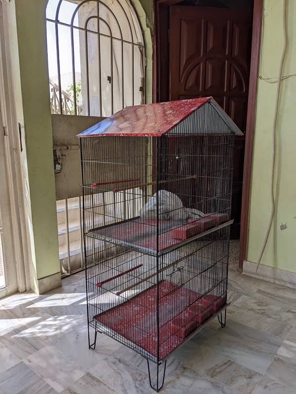 2 portions Bird Cage Galvanized Rust Free Triangular r 2