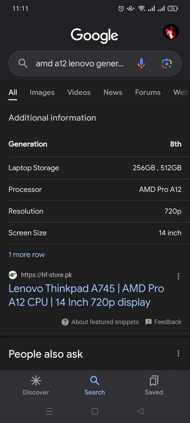 Lenovo A475 / A12 pro /i5 8th generation / with R7 AMD graphics card 9