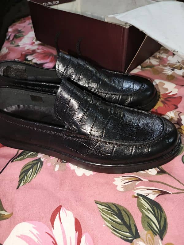 Logo leather loafers 2