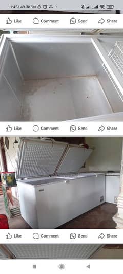 deep freezer+ fridge 2 door in good condition for sale