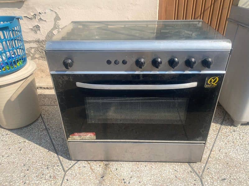 "4 Burner Gas Stove with Oven – Achhi Condition, Behtareen Price!" 5