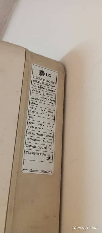 LG 1.5 Tons Hot & Cool AC 0