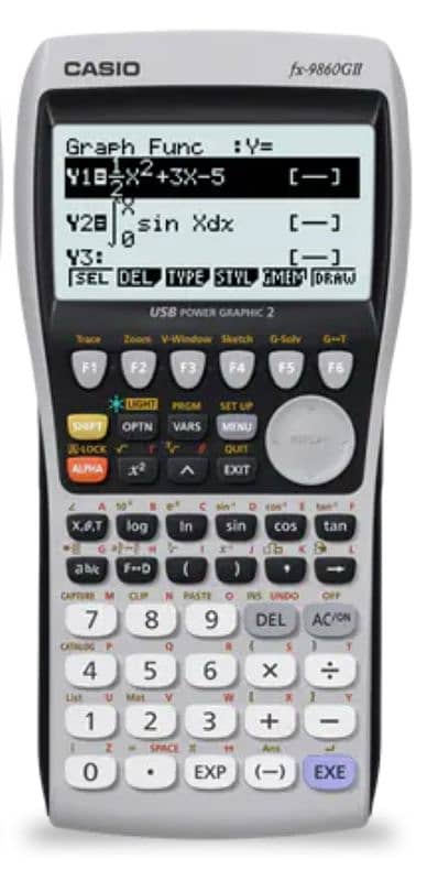 Casio fx-9860GII USB POWER GRAPHIC2 Calculator 5