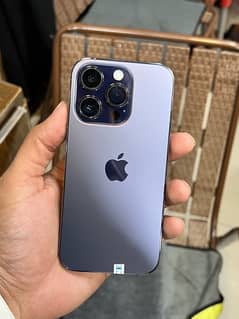 iPhone 14 Pro 128gb deep purple non pta JV water pack 91% only set