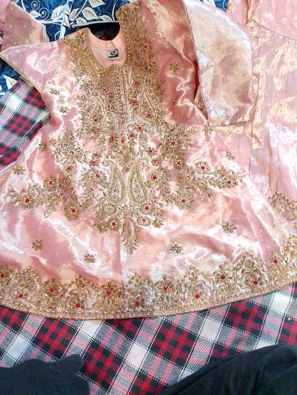 gharara with short frock and duppata 1