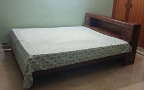 king size wooden bed without matress