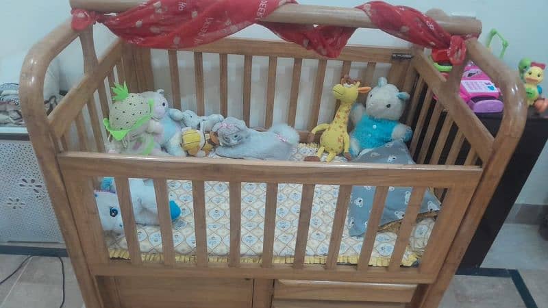 Wooden Baby Crib Wooden Kot 3