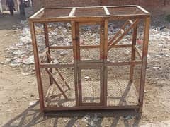 Hen and parrot Cage