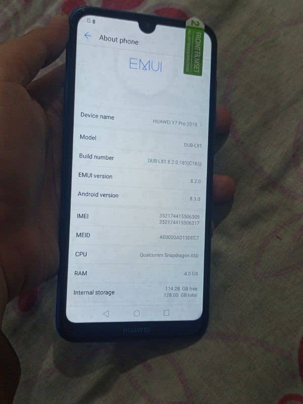 huawei y7 pro 2019 4gb 128gb pta approve 1