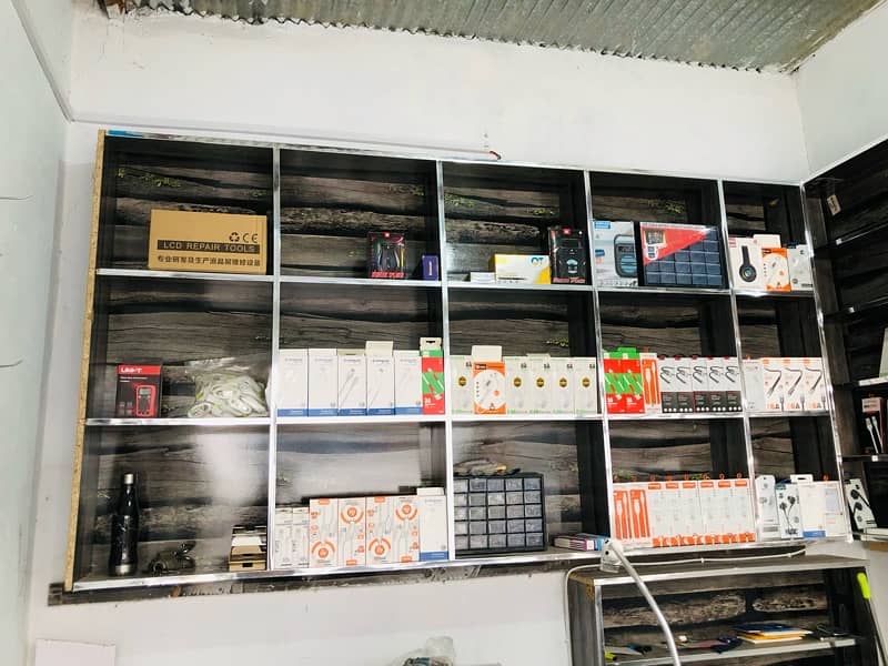 Mobile Shop Counter and Wall hanging cabinets for sale 2