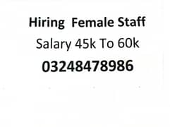 MALE FEMALE REQUIRED 03224246441