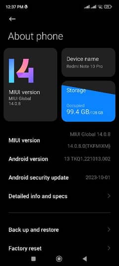 Redmi note 10 pro 8/128