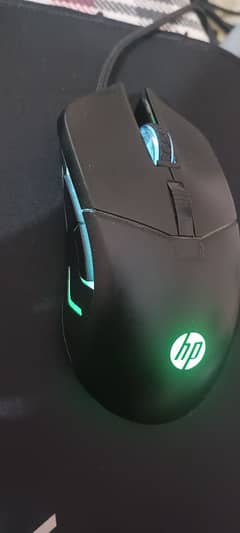 HP gaming mouse + HP wired small buttons full multimedia keyboard